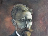 Autoritratto - Soggetto originale di Vincent Van Gogh  Olio su tela - 40 x 50